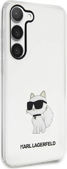 Mbështjellës Karl Lagerfeld Choupette për Samsung Galaxy S23+, transparent