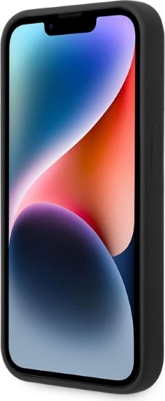 Mbështjellës Karl Lagerfeld KLHMP14XSNIKBCK për iPhone 14 Pro Max 6.7", silikon, MagSafe, zi