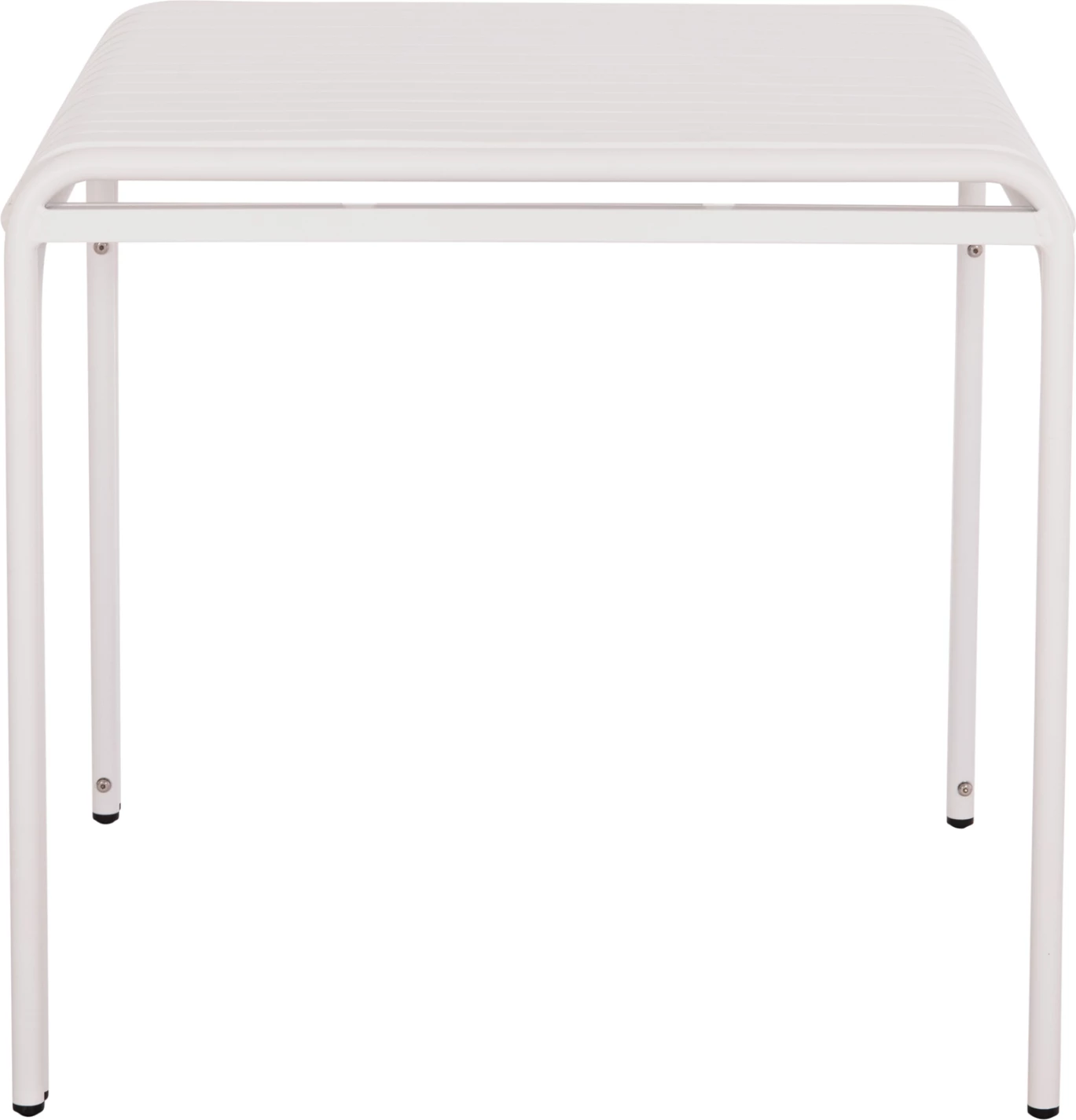 Tavolinë katrore alumini për jashtë, ngjyrë e bardhë, RACHEL FH6338.02, 80x80x75cm