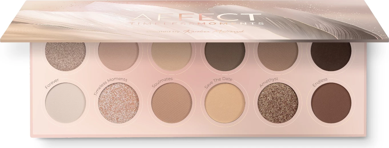 Paletë për sy Affect Timeless Moments Smudged, 10 nuanca