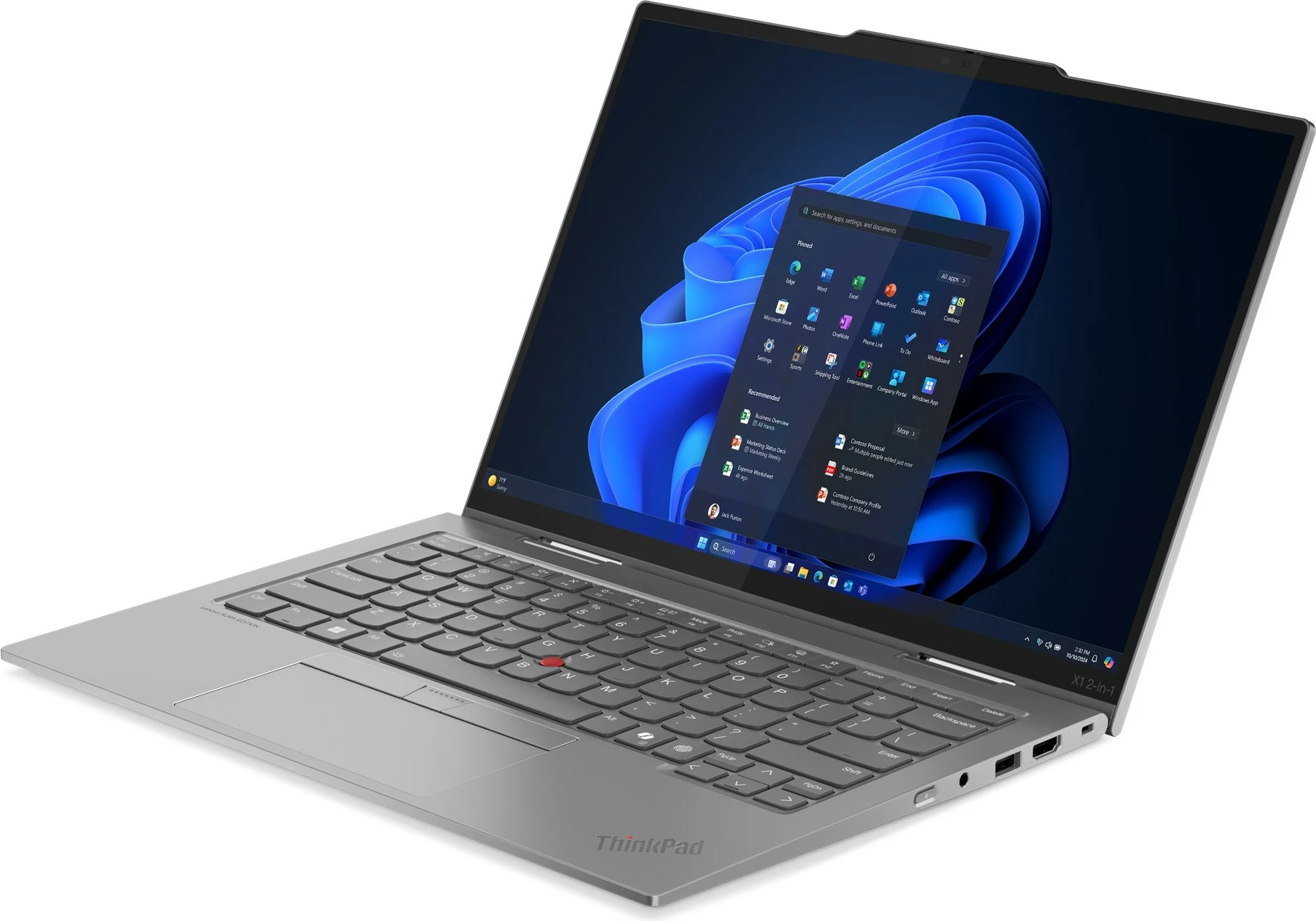 Kompjuter Lenovo X1 2in1 G10, Ultra7 258V, 32GB RAM, 1TB SSD, 14", 5G, gri