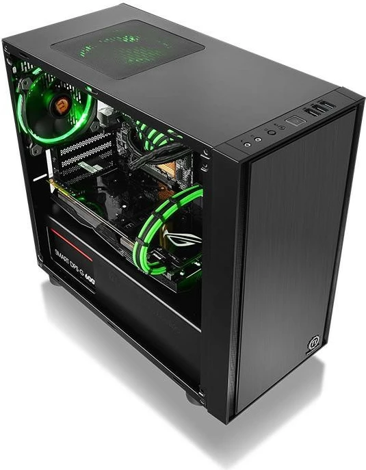 Kasë Thermaltake Versa H17, Midi Tower, Micro ATX/Mini ITX, e zezë