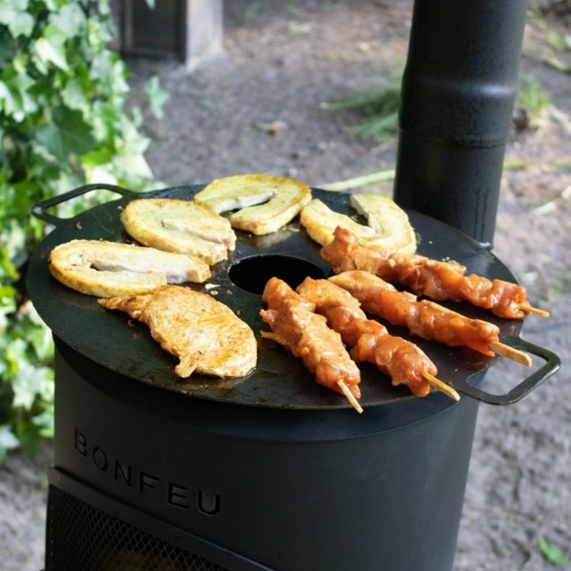 Plancha për outdoor Bonfeu, e zezë