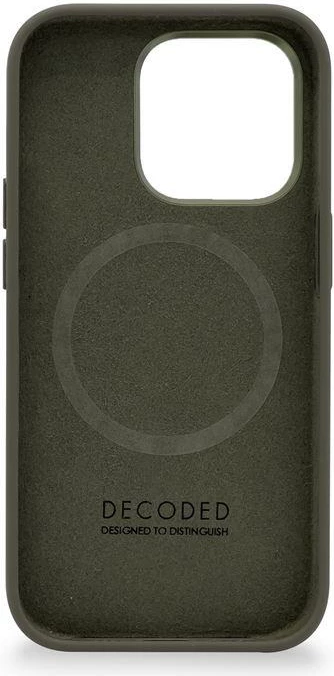 Mbështjellës Decoded për iPhone 14 Pro Max, MagSafe, silikon, Gjelbër