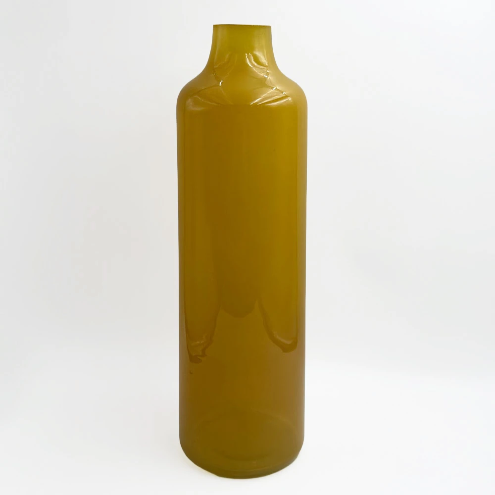 Vazo FINO, qelq, ngjyrë karamel, 12x12x39.5cm