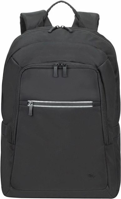 çantë shpine për laptop RIVACASE ECO 7561 15.6–16\", material i papërshkueshëm nga uji, RPET polyester, e zezë