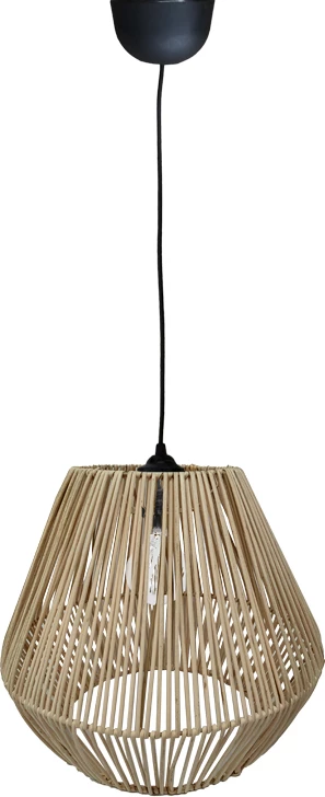 Llambë tavani prej kashte, ngjyrë natyrale, D25x84cm