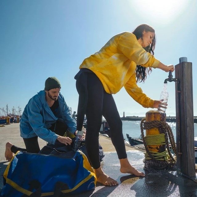 Shishe uji me filtër BRITA Vital 0.6L, pastel blu, 2 copë