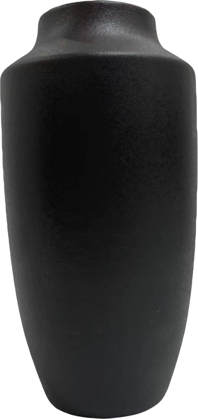 Dekor tavoline qeramike 'GALAD' FH4588.02, ngjyrë e zezë mat, Φ16x32Hcm