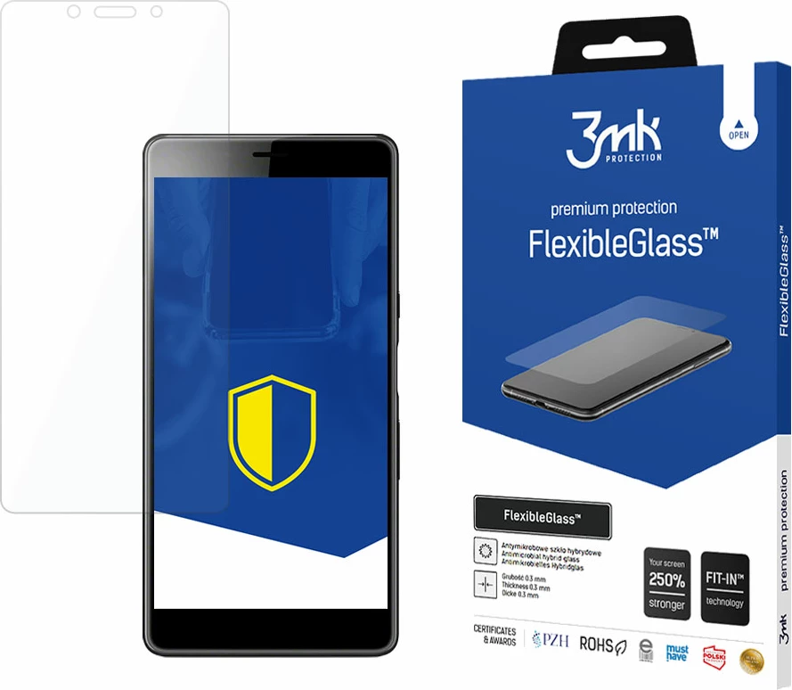Xham mbrojtës hibrid 3mk FlexibleGlass për Sony Xperia L3