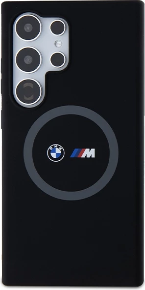 Mbështjellës BMW M Silicone Printed Ring MagSafe për Samsung Galaxy S24 Ultra, i zi