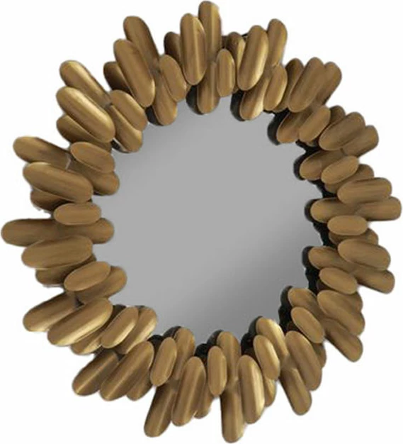 Pasqyrë dekorative THORN, ngjyrë ari metalik, 62.5x4x62.5