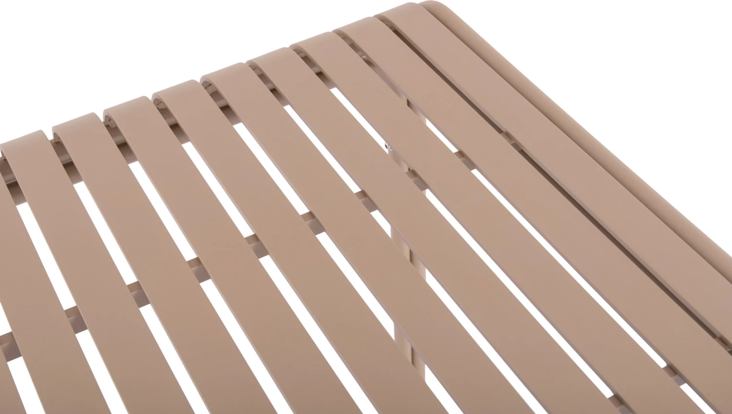 Tavolinë katrore për jashtë, alumin, ngjyrë shampanje, RACHEL FH6338.04, 80x80x76cm