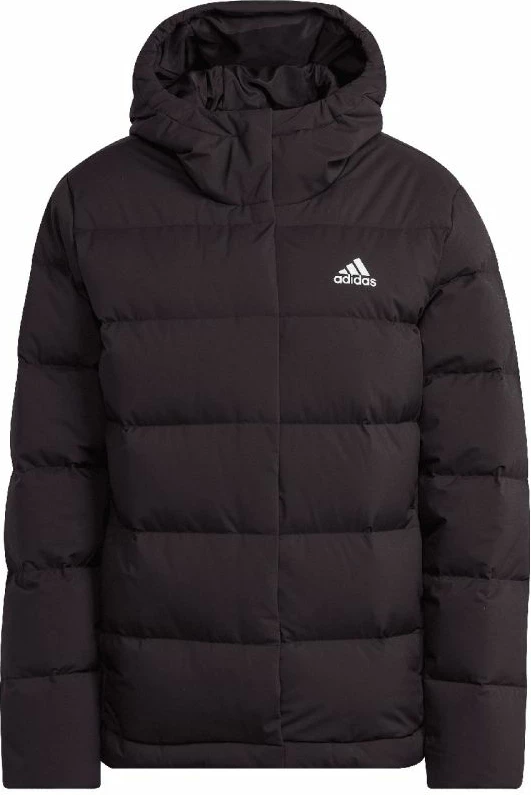 Jakne me kapuç për femra adidas, të zeza