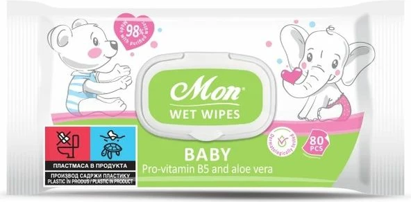 Lecka Wet Wipes Mon Baby 80pcs