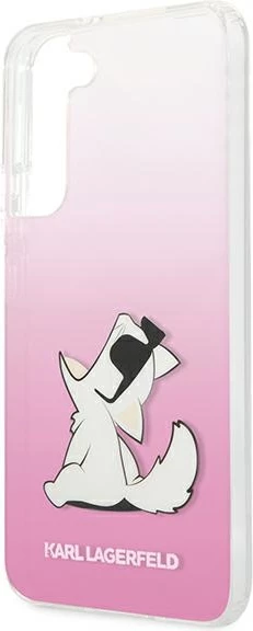 Mbështjellës Karl Lagerfeld Choupette Eat për Samsung Galaxy S22+, Rozë