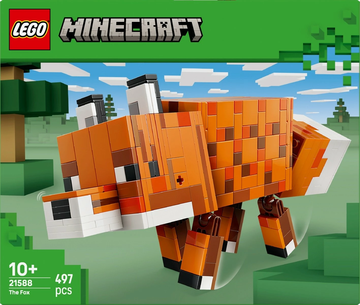 Set ndërtimi LEGO Minecraft 21588 The Fox, 497 pjesë