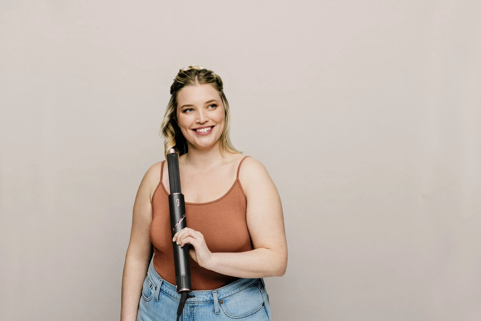 Stiluese për floke Multistyler Shark FlexStyle 5-in-1, 1400W, e zezë/ rozë