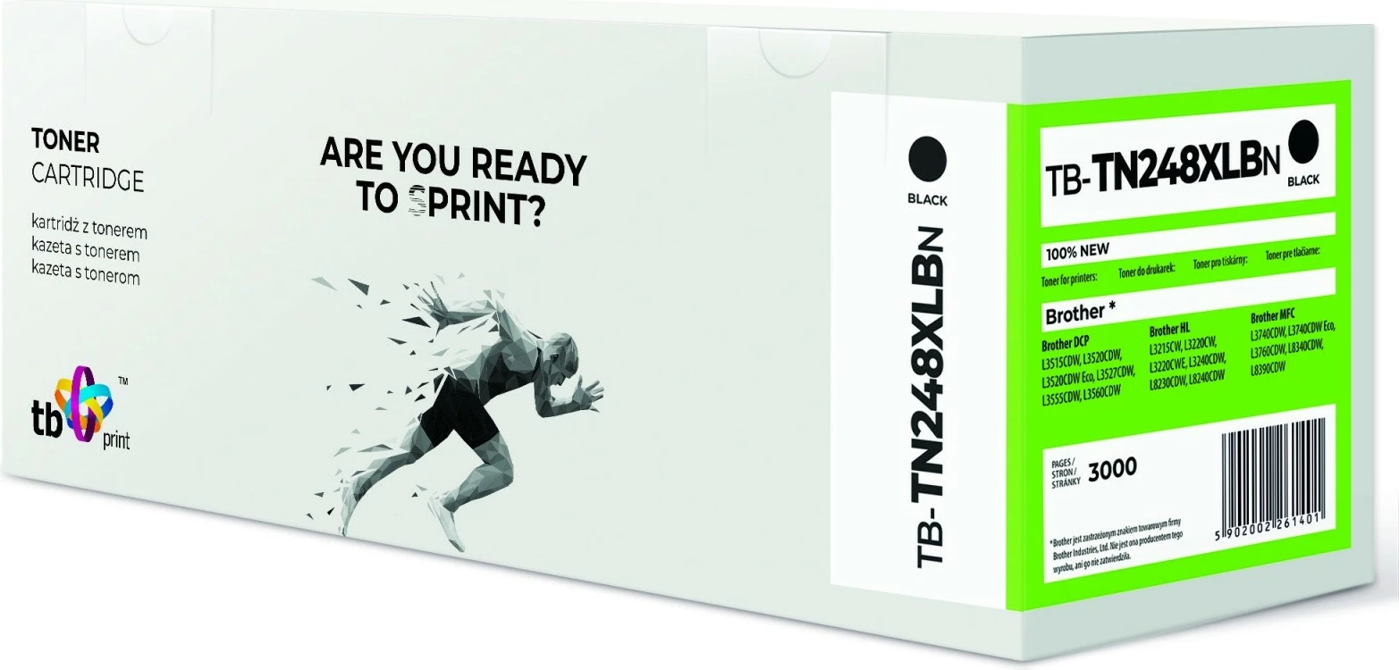 Toner TB Print TN248XLBN për Brother, i zi, 3000 faqe