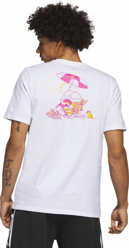 Maicë për meshkuj adidas, e bardhë