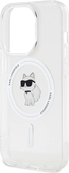 Mbështjellës Karl Lagerfeld IML Choupette MagSafe për iPhone 13 Pro Max, Transparent