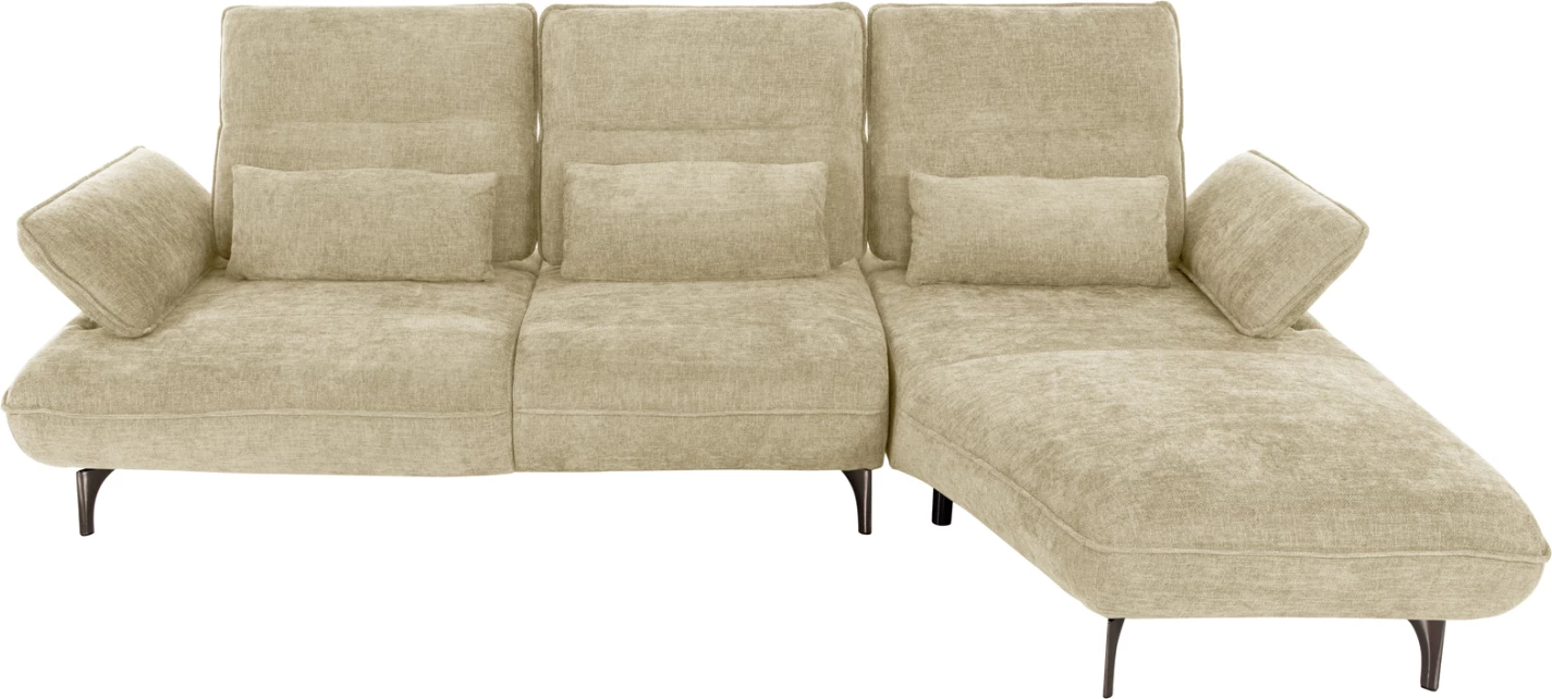 Shtrat divan këndor (djathtas) CONVERT FH3268.01R, pëlhurë ecru, 283x188x100H cm