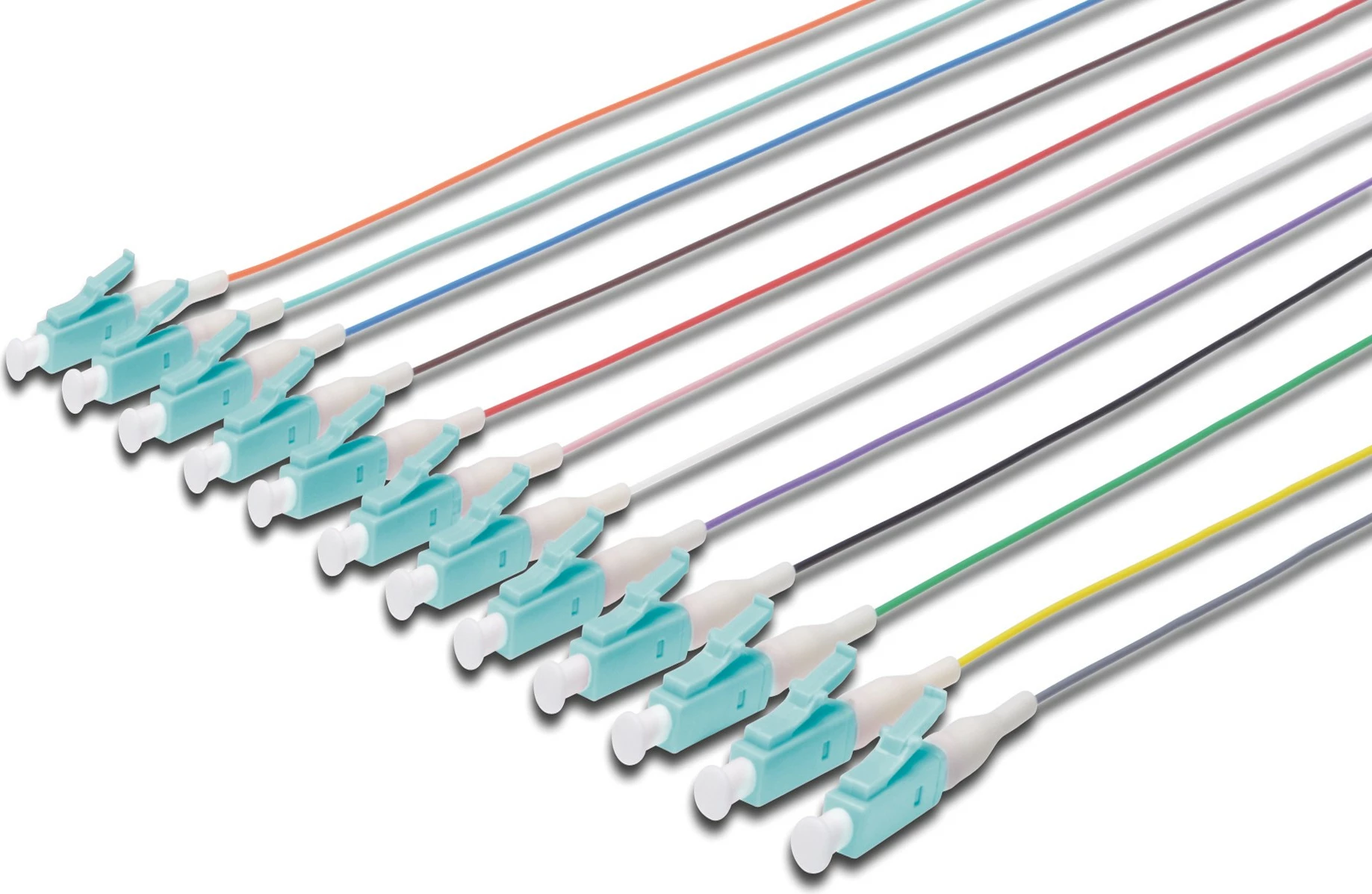 Pigtail optik Digitus LC OM3, 2m, multicolor