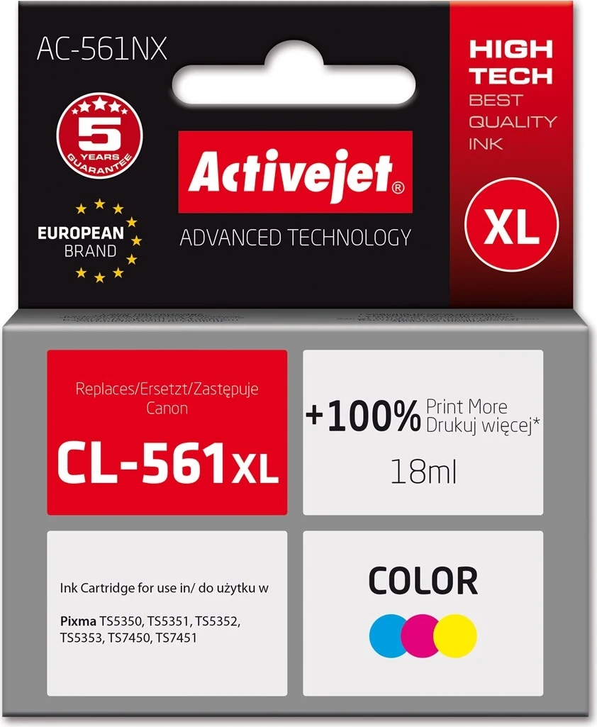 Toner për Printer Activejet AC-561NX, për Brother dhe Canon, Ngjyrë