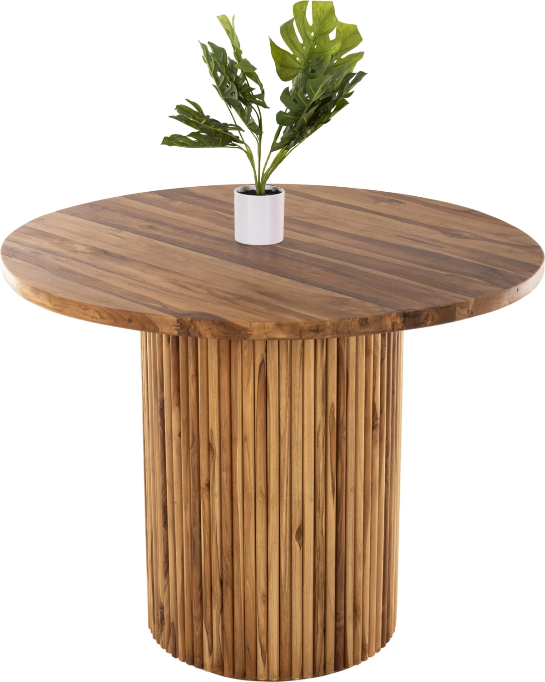 Tavolinë ngrënieje DREMA1, dru tik i fortë, rrumbullake, 100x80cm, trashësi 3cm