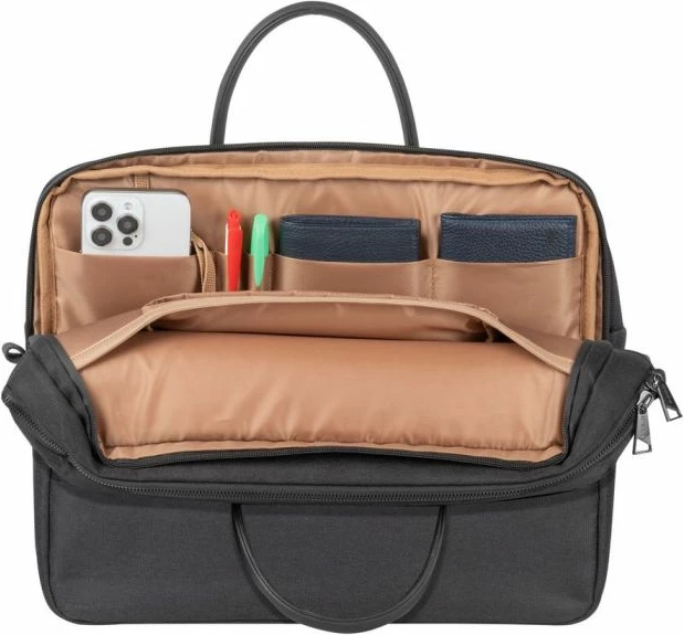 çantë laptopi RIVACASE ECO 8134 15.6\", RPET, rezistente ndaj ujit, e zezë
