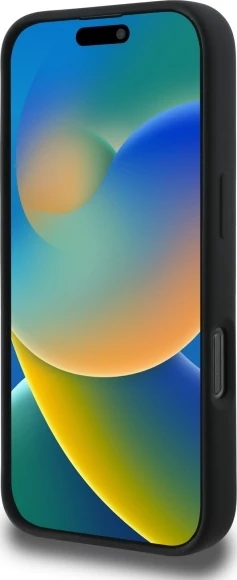 Mbështjellës Karl Lagerfeld Silicone Case Heads Print MagSafe për iPhone 16 Pro, i zi