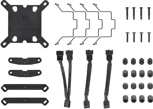 Kasë ftohëse për procesor Thermaltake TOUGHAIR 710, 2x140mm, 7 tuba bakri, TDP 250W, e zezë