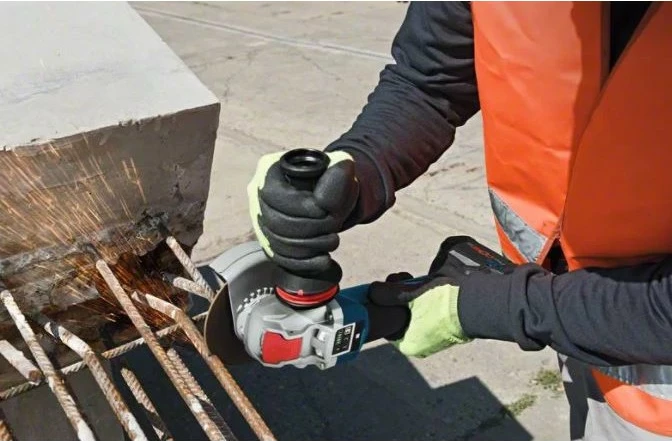 Brushe elektrike Bosch GWX 18V-10 SC, 18V, 12.5cm, pa kabllo, kaltër