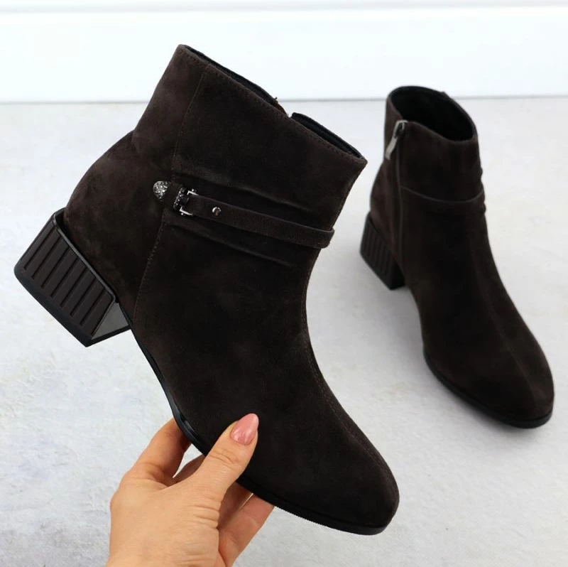 Çizme femra D&A S.Barski CR52-651, kafe