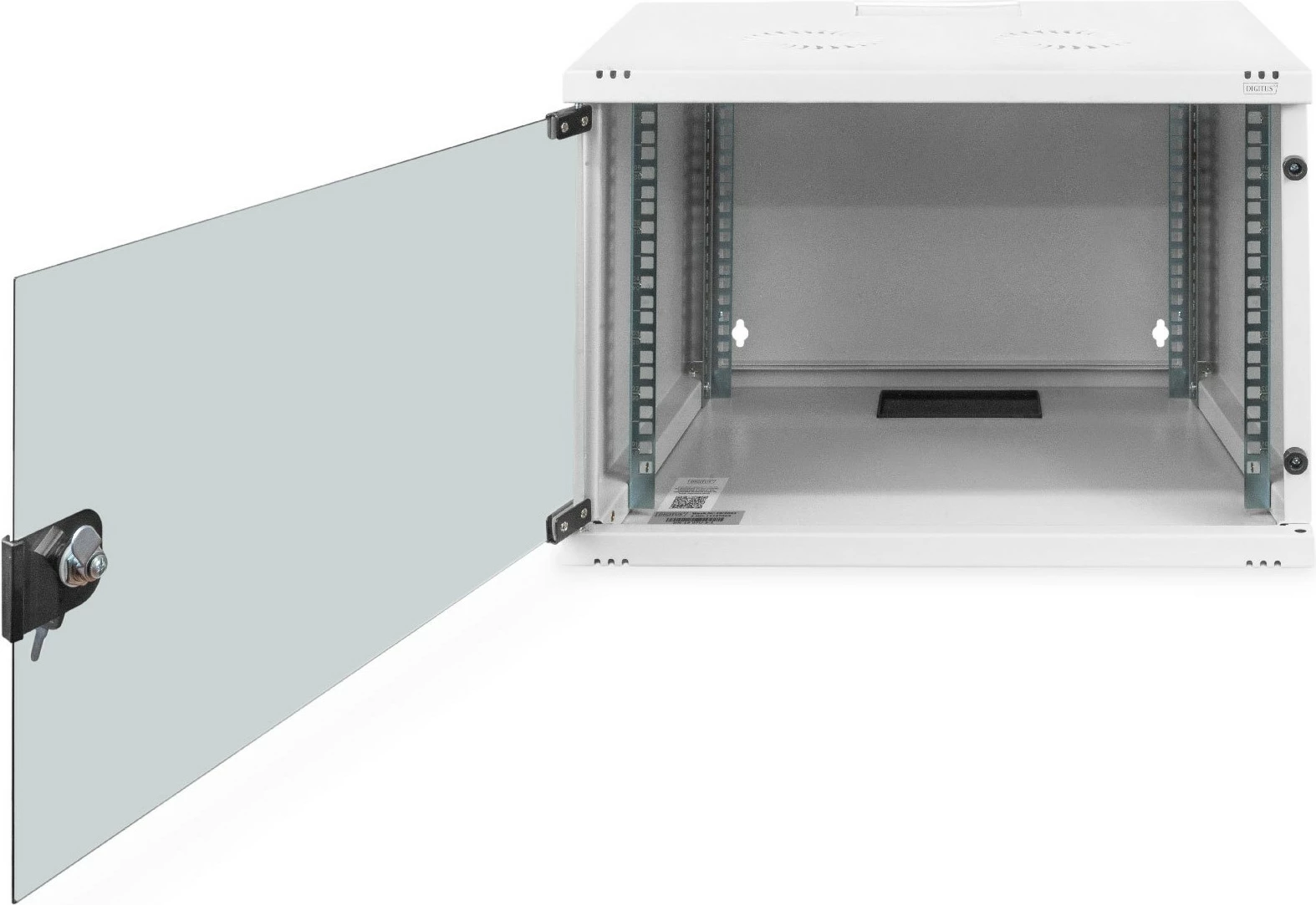 Kasë rrjeti Digitus SOHO 7U, 540x400mm, montim në mur, xham, gri