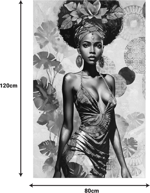 Pikturë kanavacë Georgina, shumëngjyrëshe, 80x3x120cm