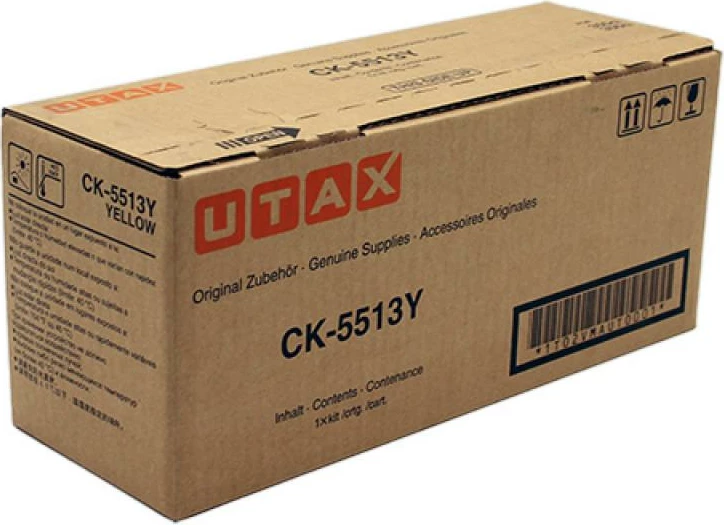 Toner, Utax CK-5513Y Copy Kit (1T02VMAUT0), rendiment 5,550–8,800 faqe, i verdhë