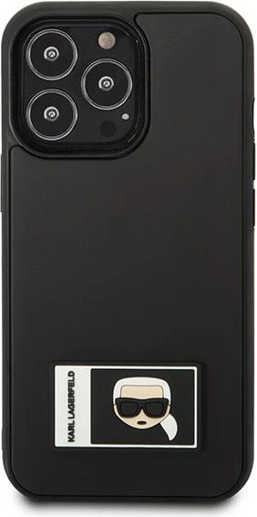 Mbështjellës Karl Lagerfeld KLHCP13L3DKPK për iPhone 13/13 Pro 6.1", Ikonik Patch, i zi