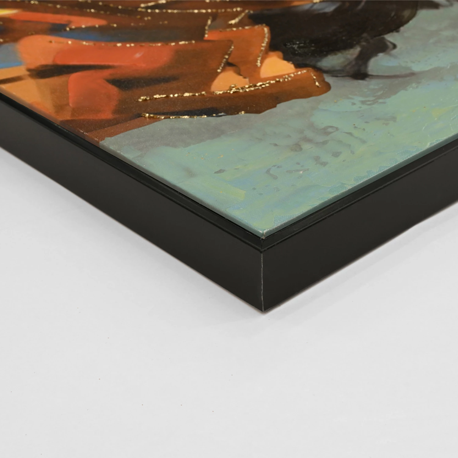 Pikturë muri FH4572, kornizë PS e zezë, kanavacë e printuar, figurë gruaje, 82x4.5x122 cm