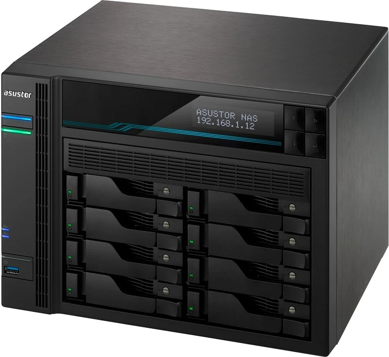 NAS server ASUSTOR Lockerstor 10 AS6510T, Intel Atom C3538, 8 GB RAM DDR4, Tower, i zi