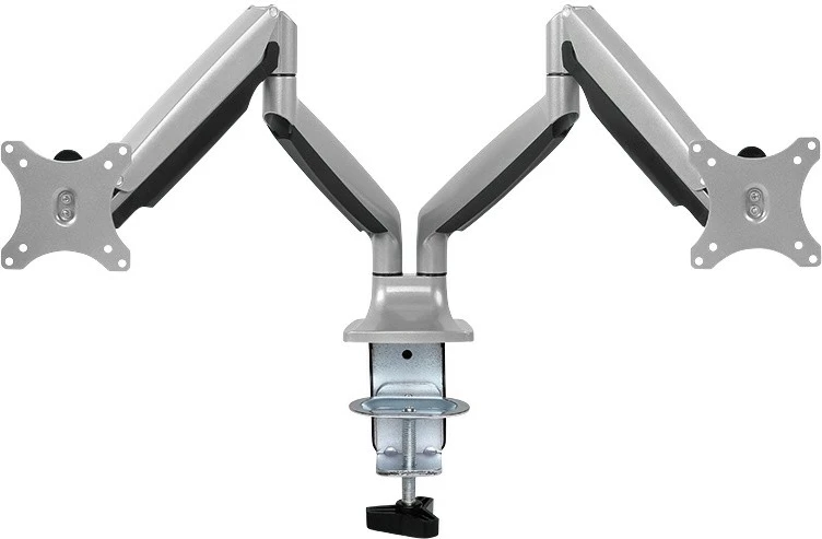 Mbajtës tavoline për 2 monitorë LogiLink BP0043, 13-32 inç, 2x9kg, VESA, Zi/Argjendtë