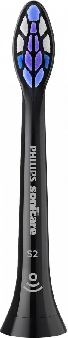 Kokë zëvendësuese për furçë dhëmbësh elektrike Sensitive standard, Philips HX6052/88, e zezë, set 2 copë