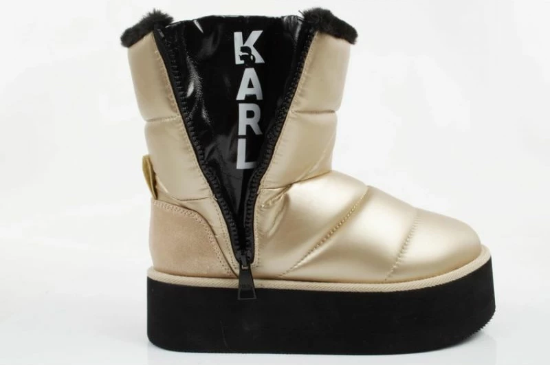 Çizme bore për femra Karl Lagerfeld, të arta