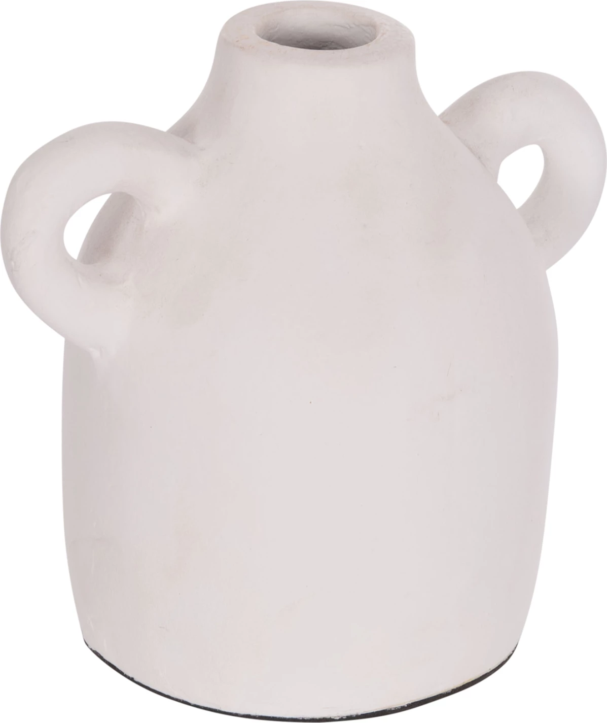 Vazo dekorative CLAYVON, terrakotë, ngjyrë e bardhë, 20x12x19cm