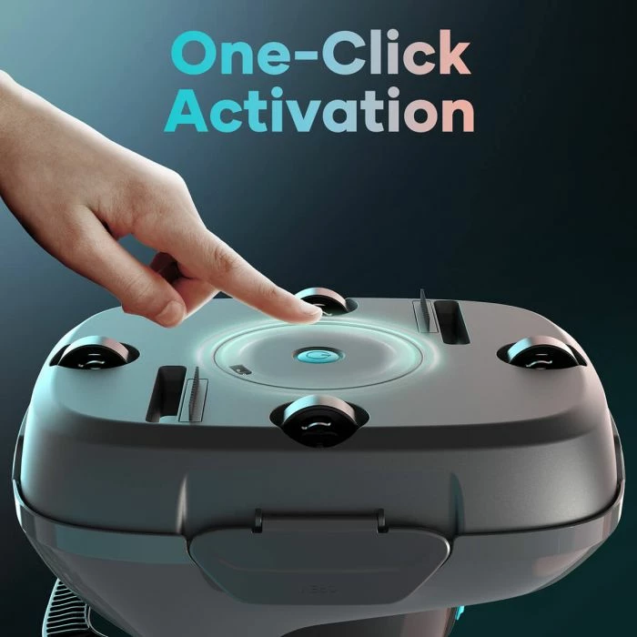 Robot pastrues pishine AIPER Scuba SE, pa kabllo, me bateri 90 min, shportë filtri 2L, gri