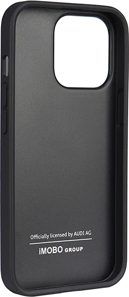 Mbështjellës Audi për iPhone 13 Pro / 13, 6.1", lëkurë sintetike, e zezë