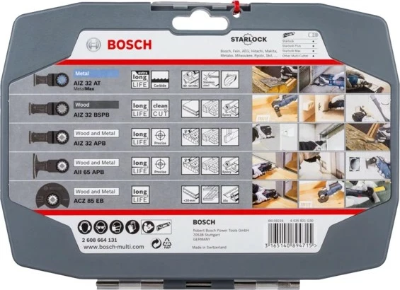 Set prerës Bosch Starlock, 5 copë, kuti plastike