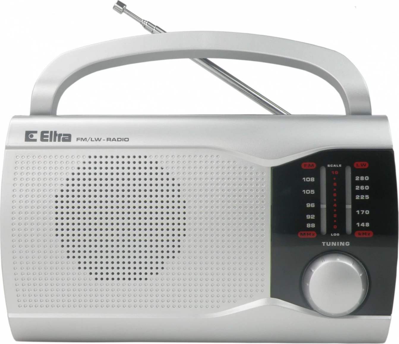 Radio portabile Eltra EWA Silver, mono, AM LW/FM, argjend