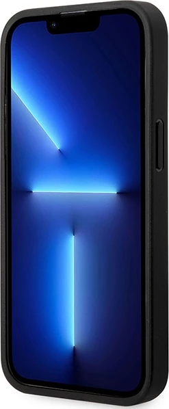 Mbështjellës BMW BMHCP14X22RBDK për iPhone 14 Pro Max 6.7", hardcase lëkurë, e zezë