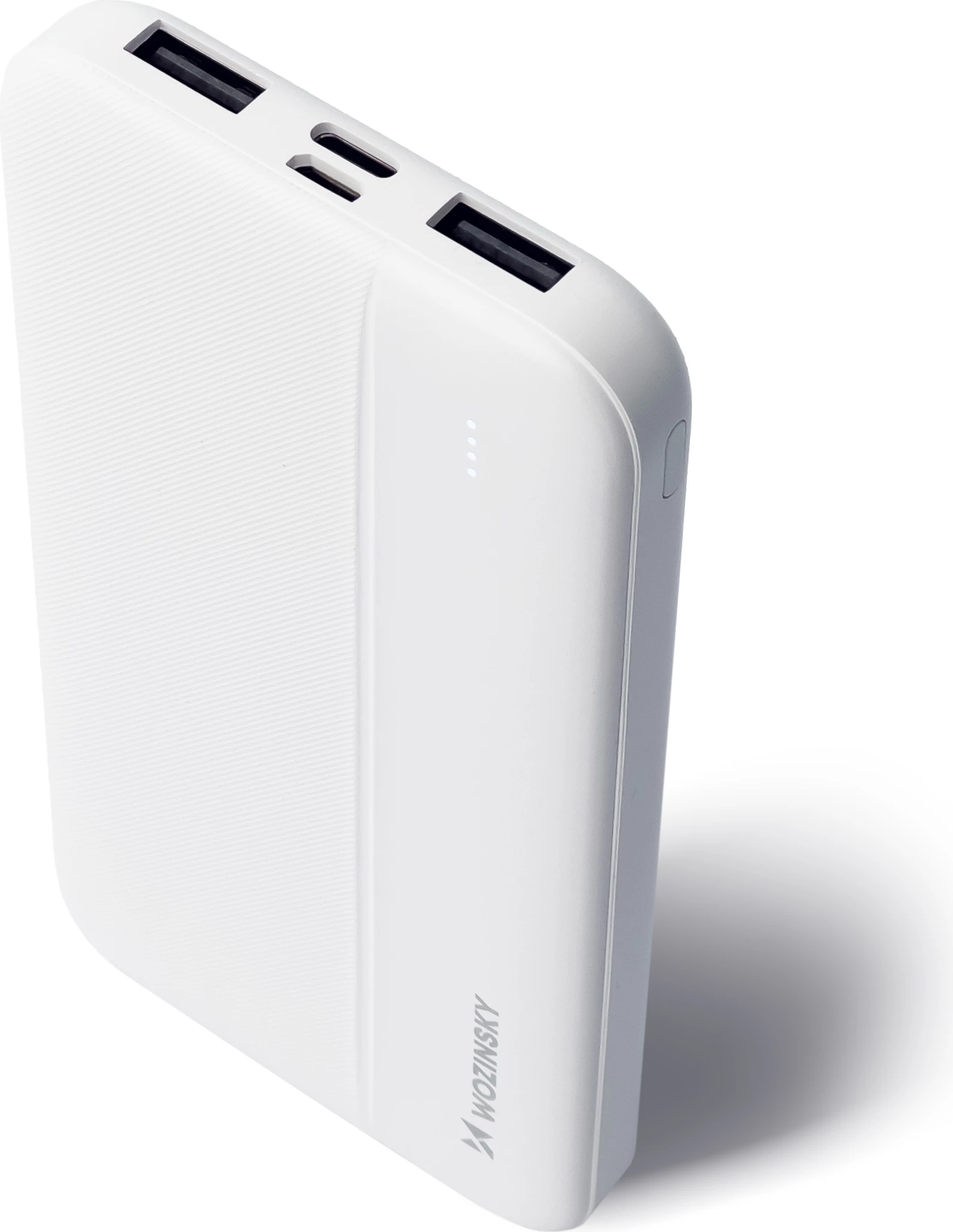 Powerbank Wozinsky WPBWE1, 10000mAh, 2x USB, Bardhë
